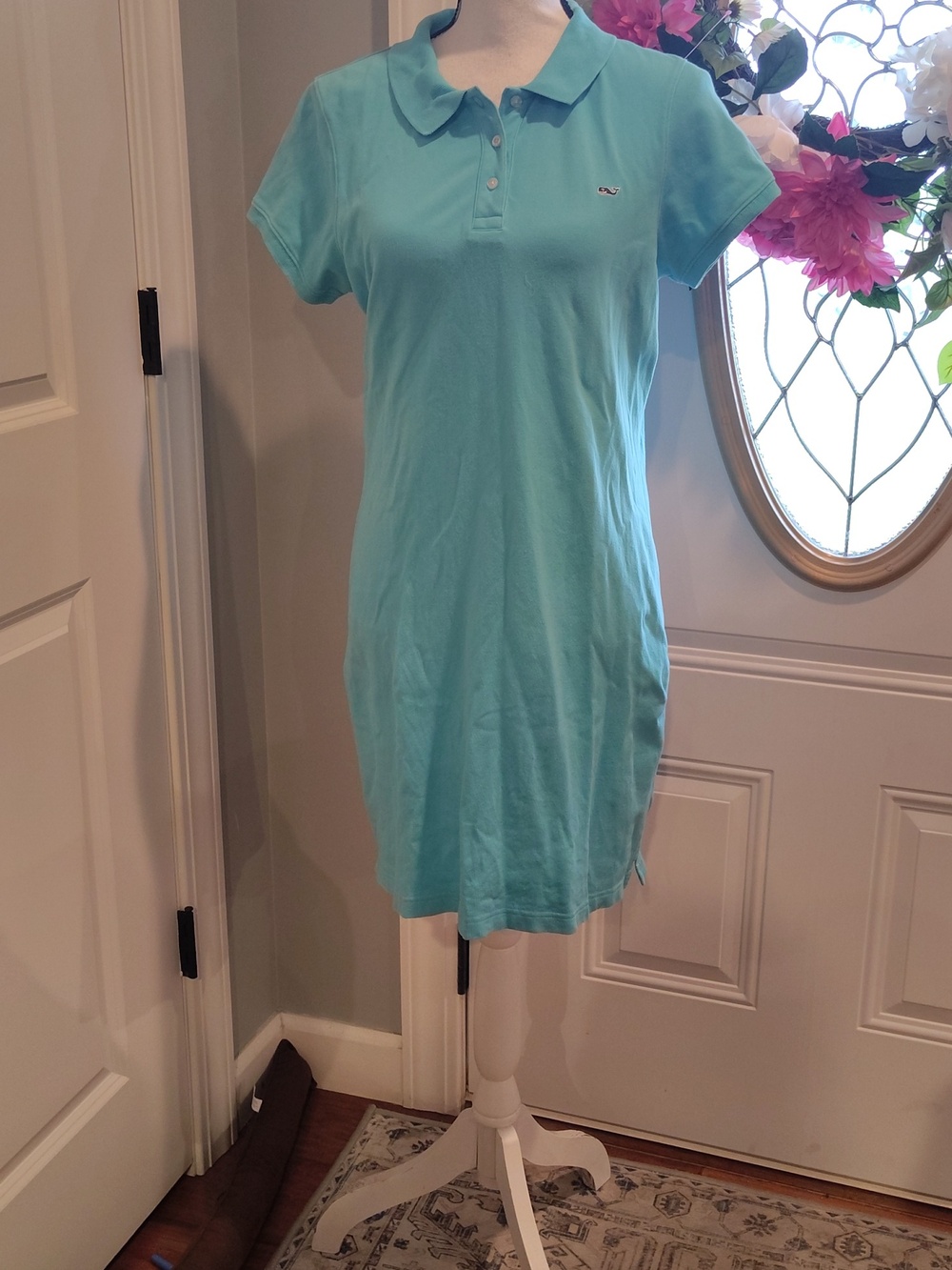 Vineyard Vines Aqua Polo Shirt Dress